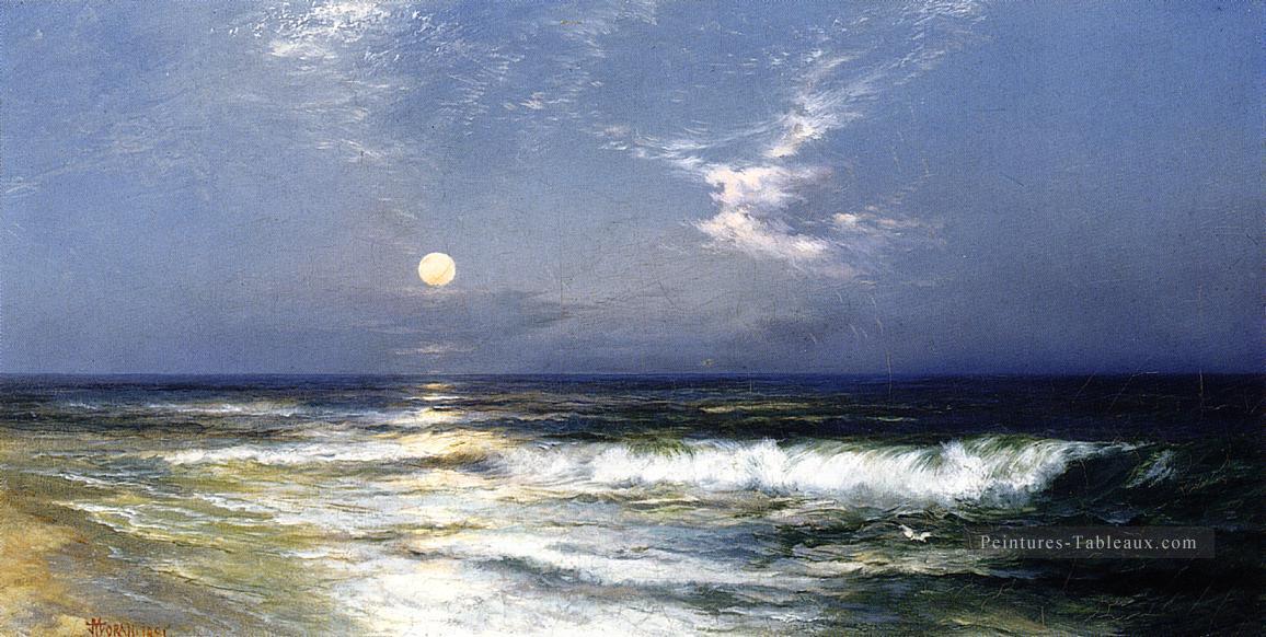 Seascape au clair de lune Thomas Moran Peintures à l'huile